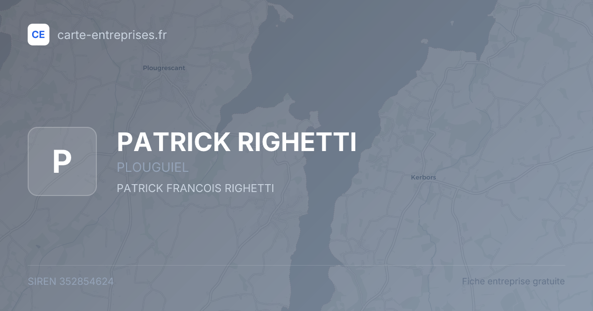 PATRICK RIGHETTI — 352854624 — fiche entreprise