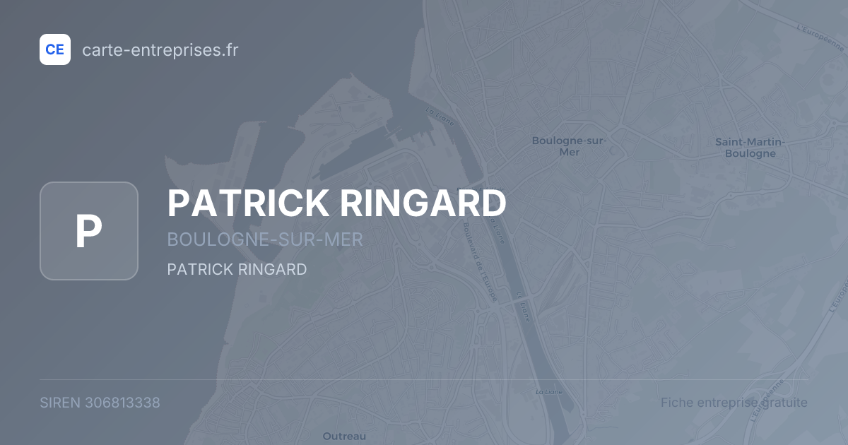PATRICK RINGARD — 306813338 — fiche entreprise