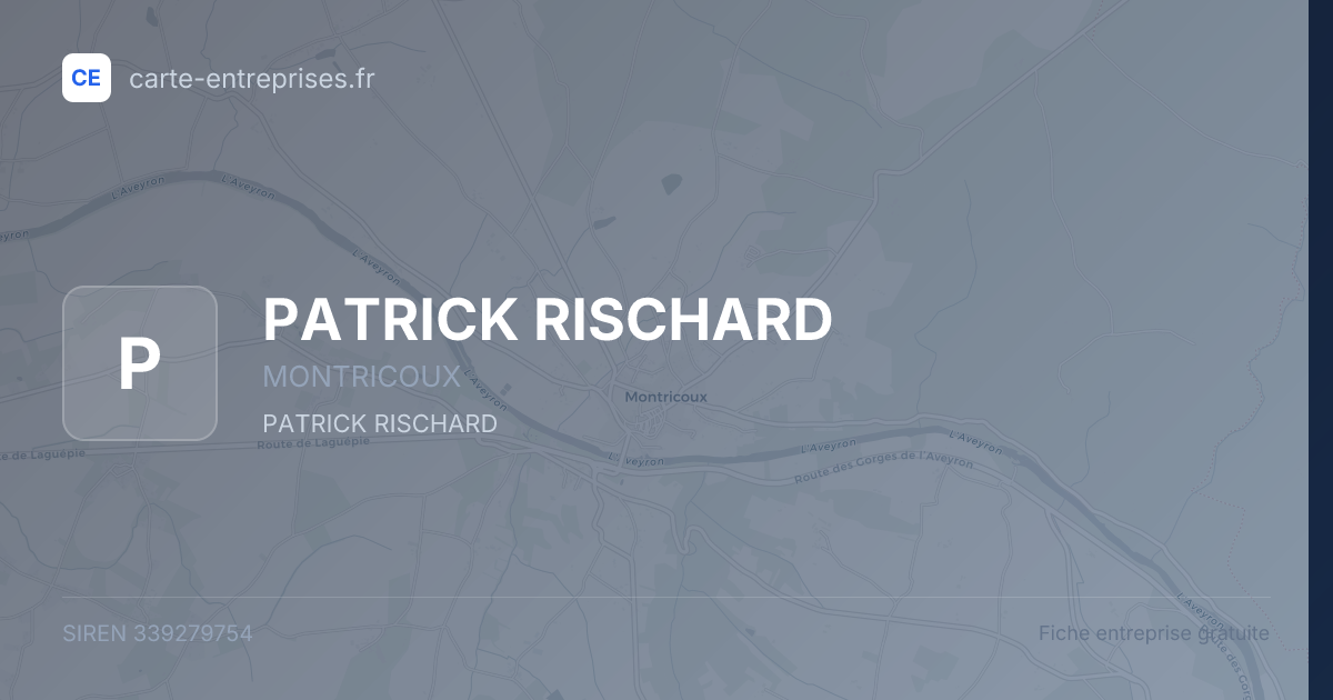 PATRICK RISCHARD — 339279754 — fiche entreprise