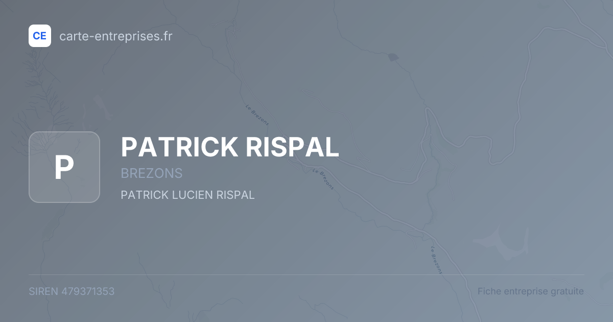 PATRICK RISPAL — 479371353 — fiche entreprise