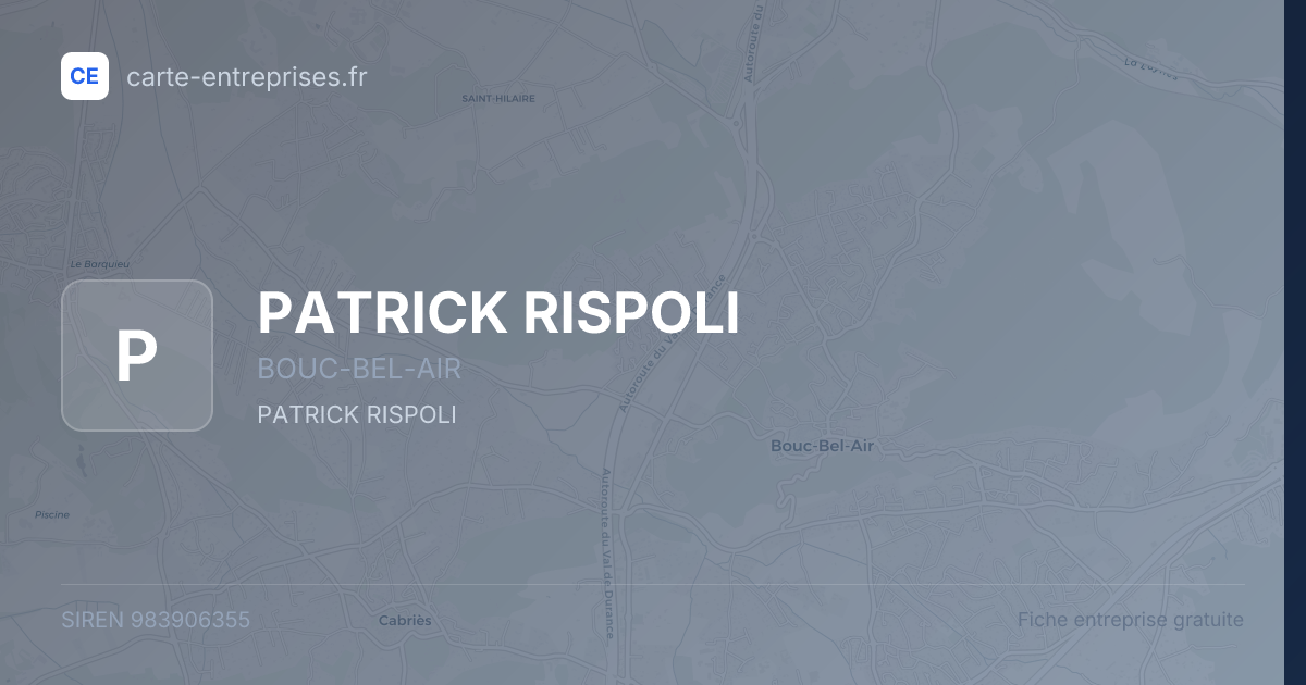 PATRICK RISPOLI — 983906355 — fiche entreprise