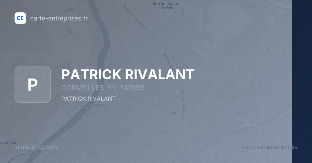 PATRICK RIVALANT — 413147976 — fiche entreprise