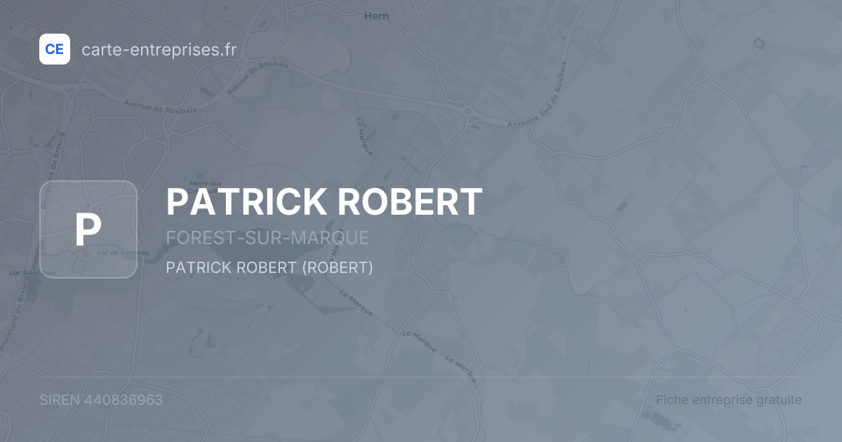 PATRICK ROBERT — 440836963 — fiche entreprise
