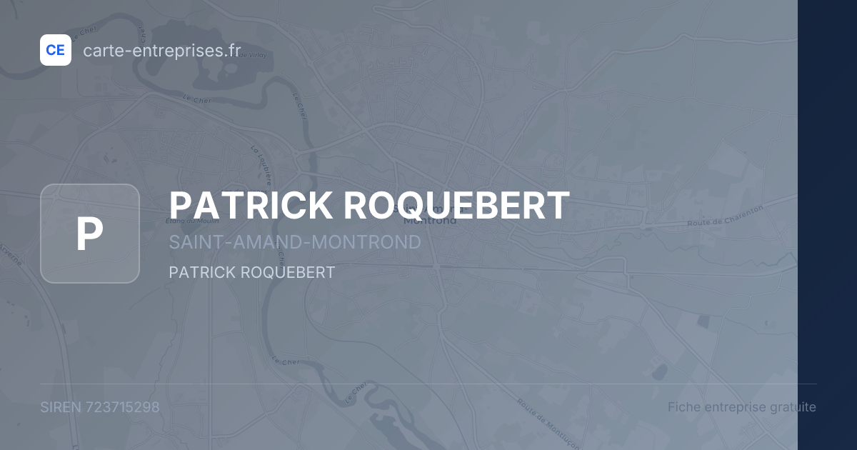 PATRICK ROQUEBERT — 723715298 — fiche entreprise