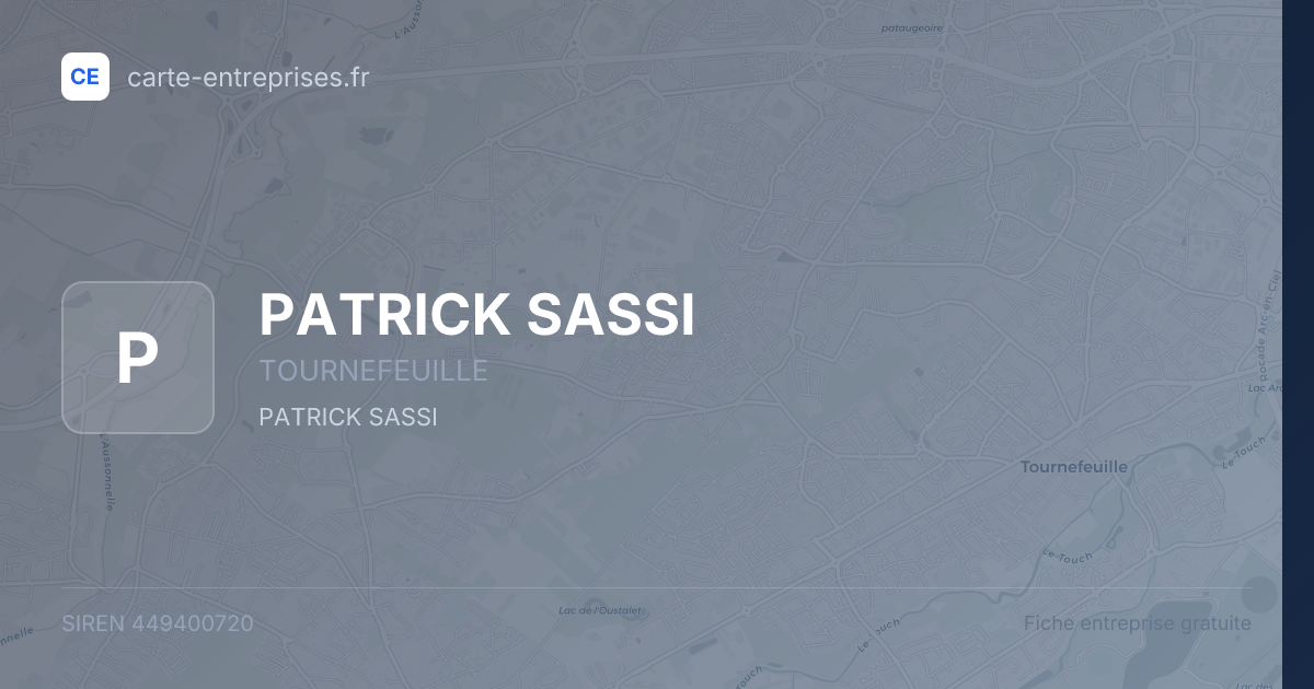 PATRICK SASSI — 449400720 — fiche entreprise