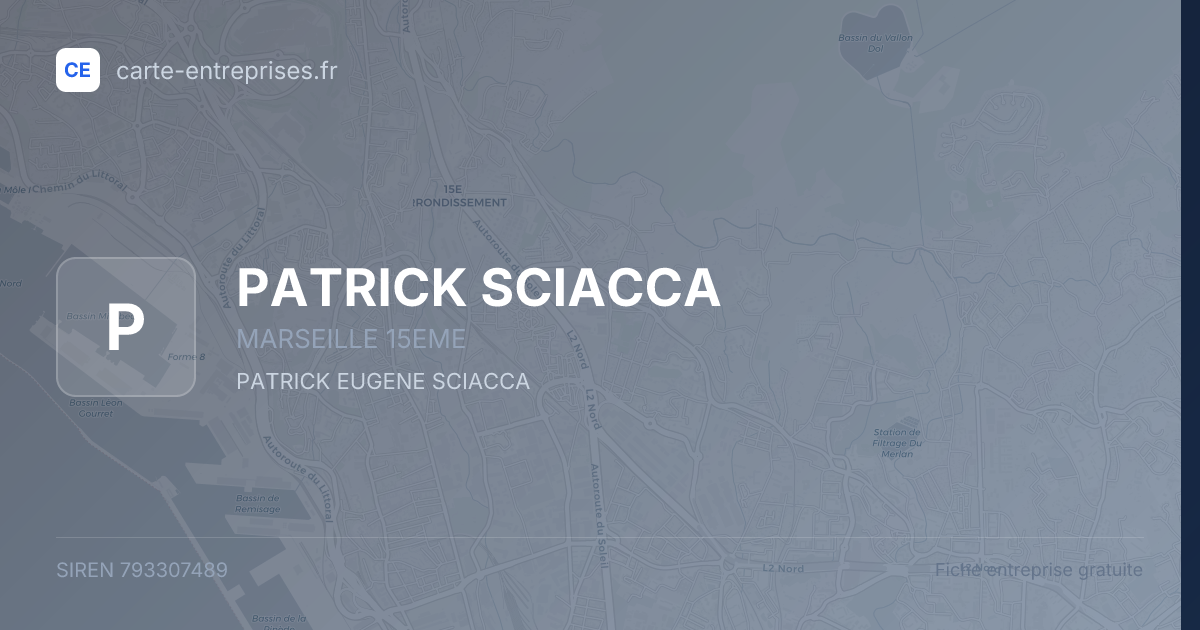 PATRICK SCIACCA — 793307489 — fiche entreprise