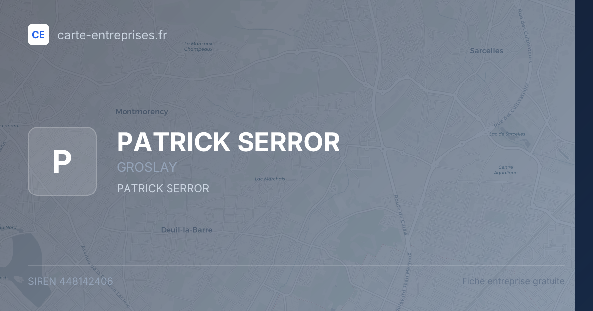 PATRICK SERROR — 448142406 — fiche entreprise
