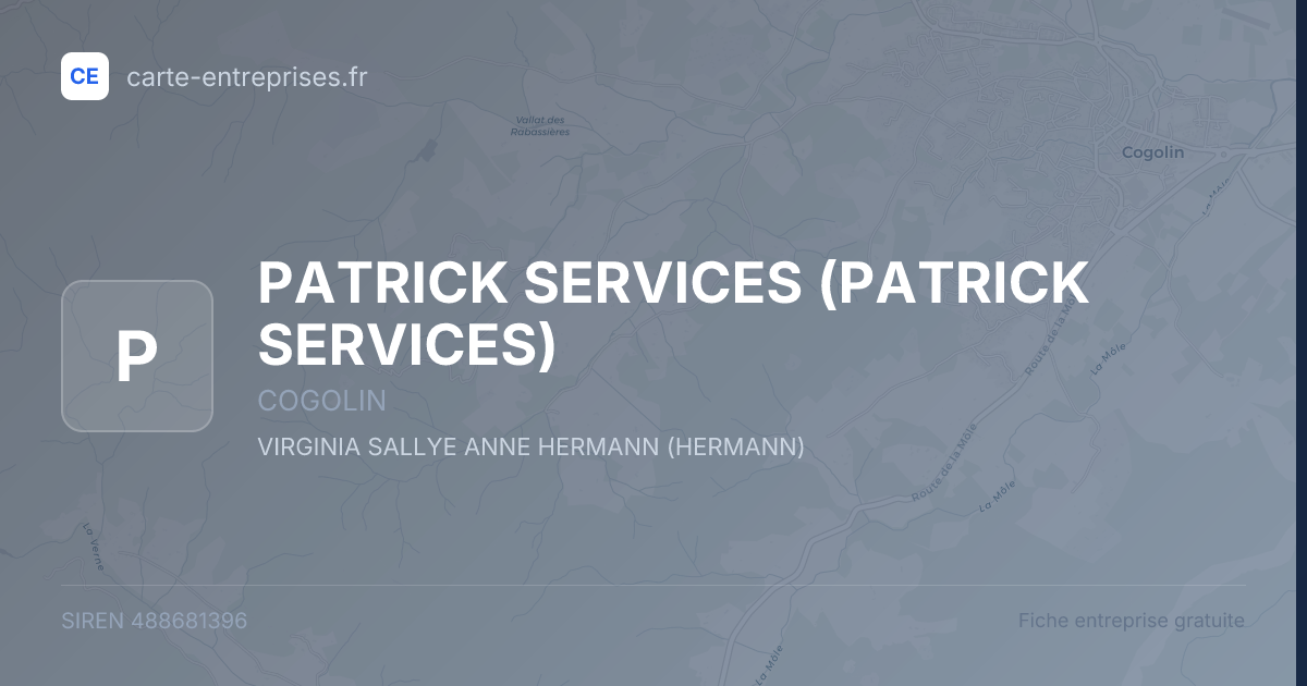 PATRICK SERVICES — 488681396 — fiche entreprise