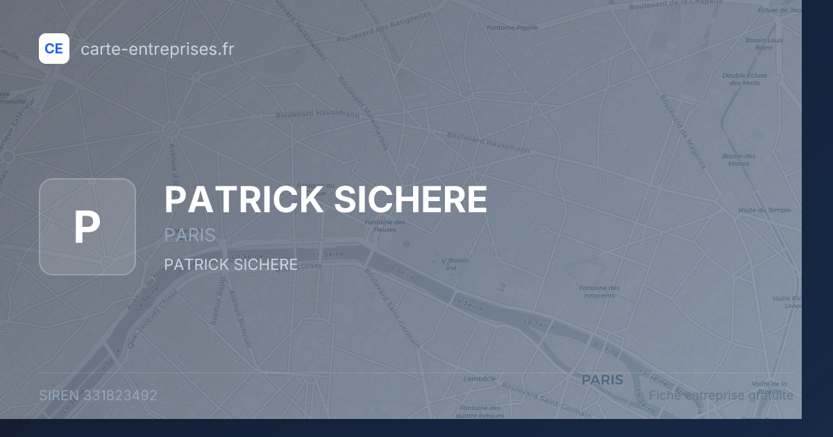 PATRICK SICHERE — 331823492 — fiche entreprise