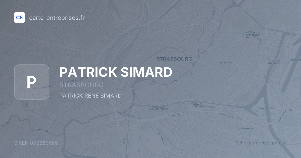 PATRICK SIMARD — 802280685 — fiche entreprise