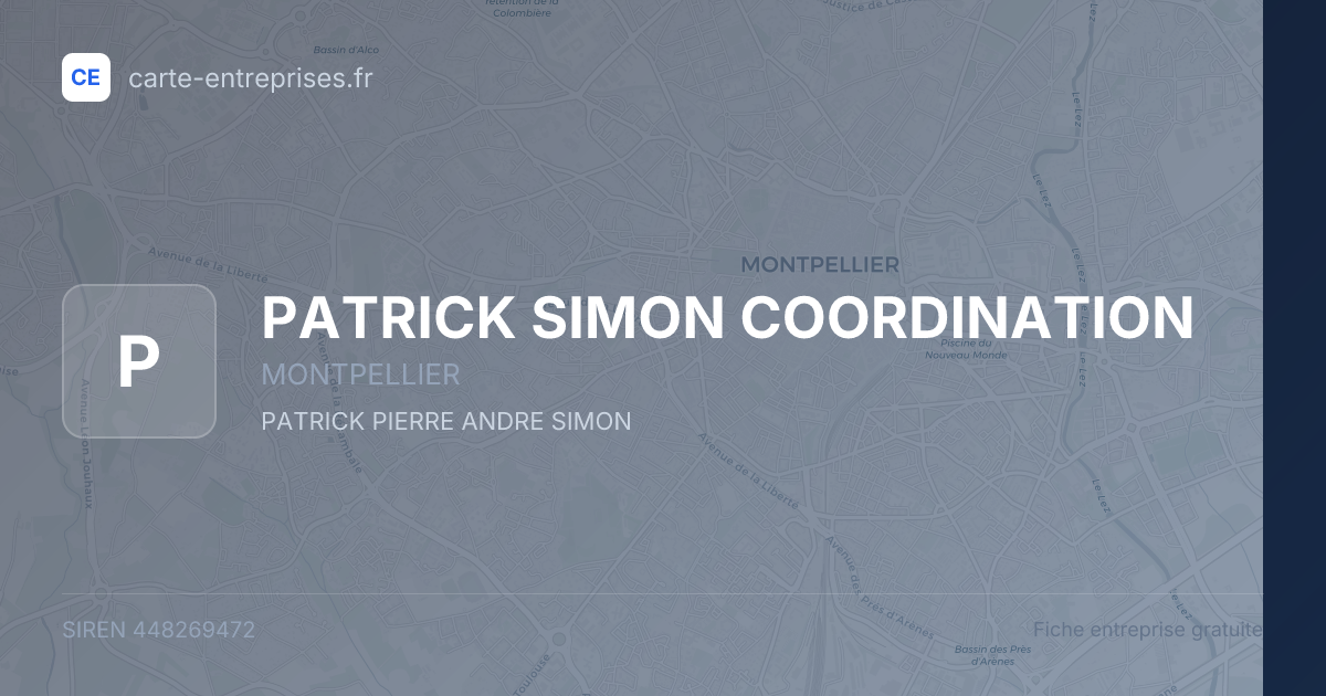 PATRICK SIMON COORDINATION — 448269472 — fiche entreprise