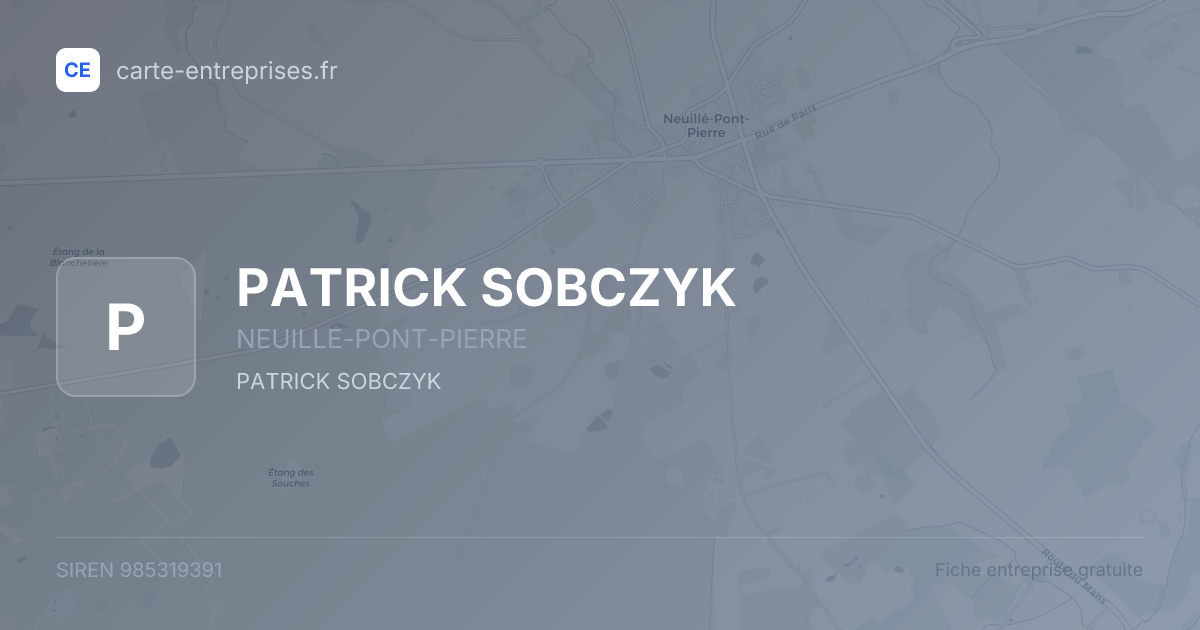 PATRICK SOBCZYK — 985319391 — fiche entreprise