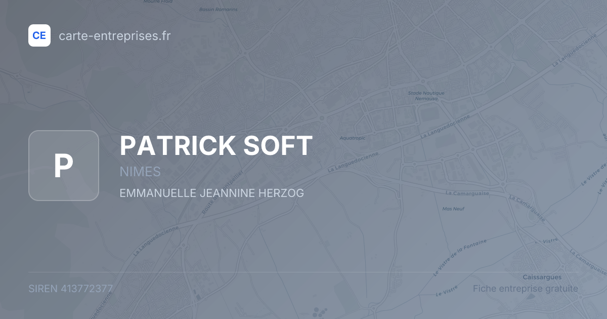 PATRICK SOFT — 413772377 — fiche entreprise