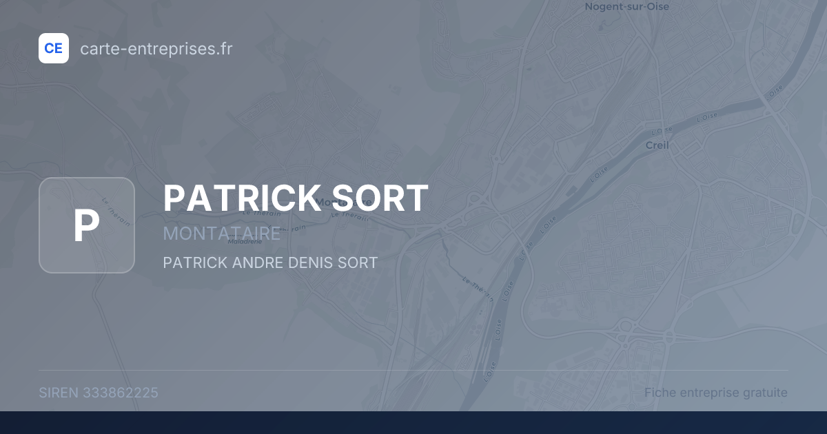 PATRICK SORT — 333862225 — fiche entreprise