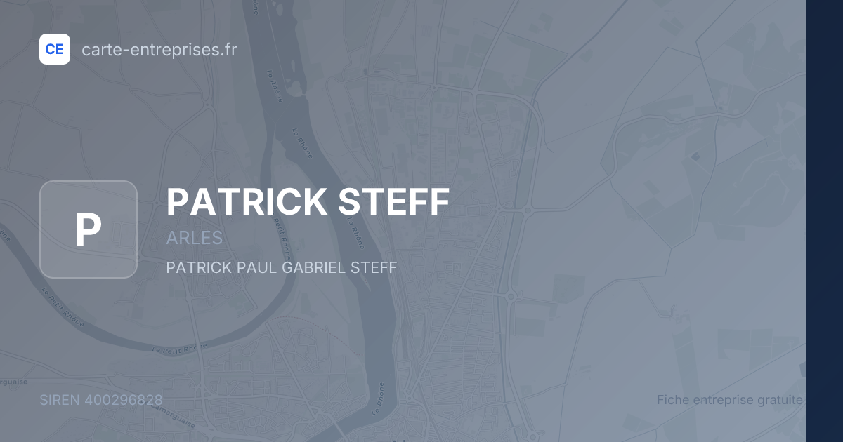 PATRICK STEFF — 400296828 — fiche entreprise