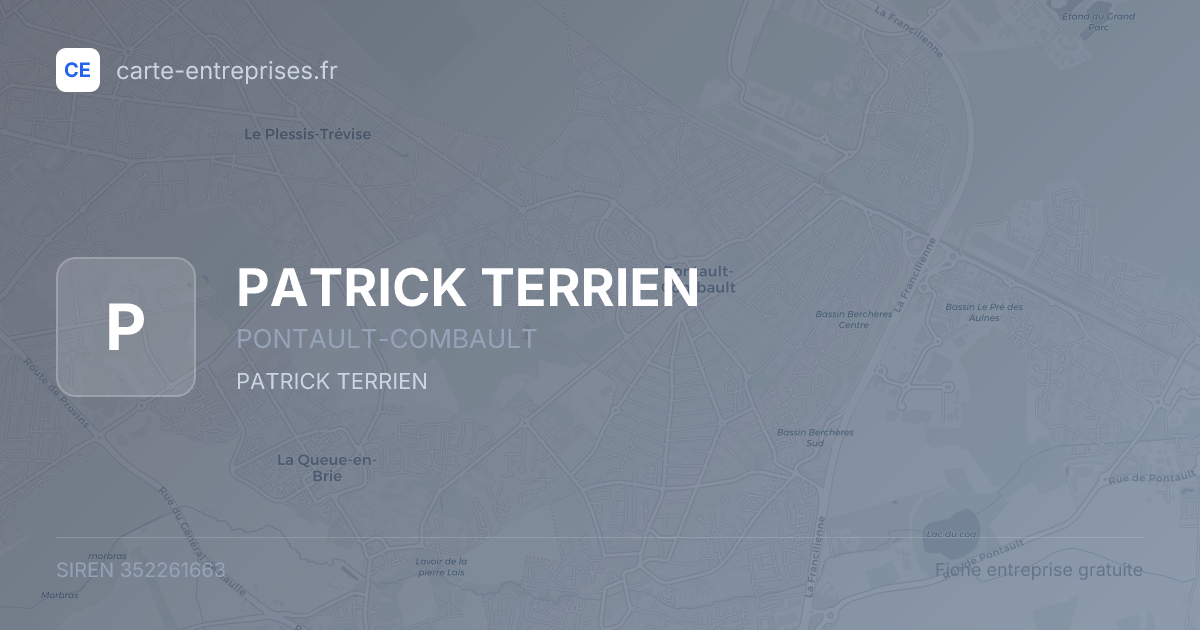 PATRICK TERRIEN — 352261663 — fiche entreprise
