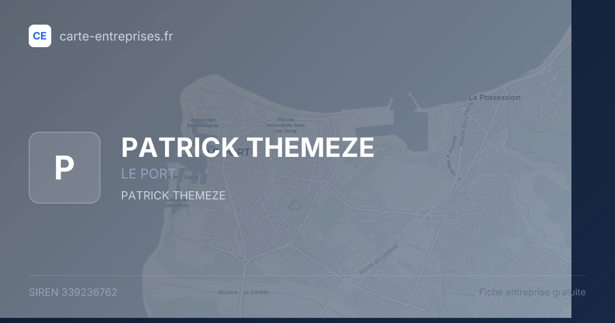 PATRICK THEMEZE — 339236762 — fiche entreprise