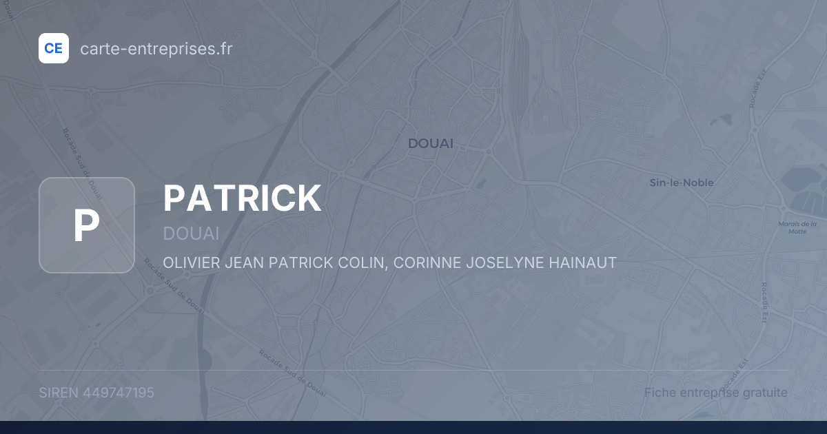 PATRICK — 449747195 — fiche entreprise