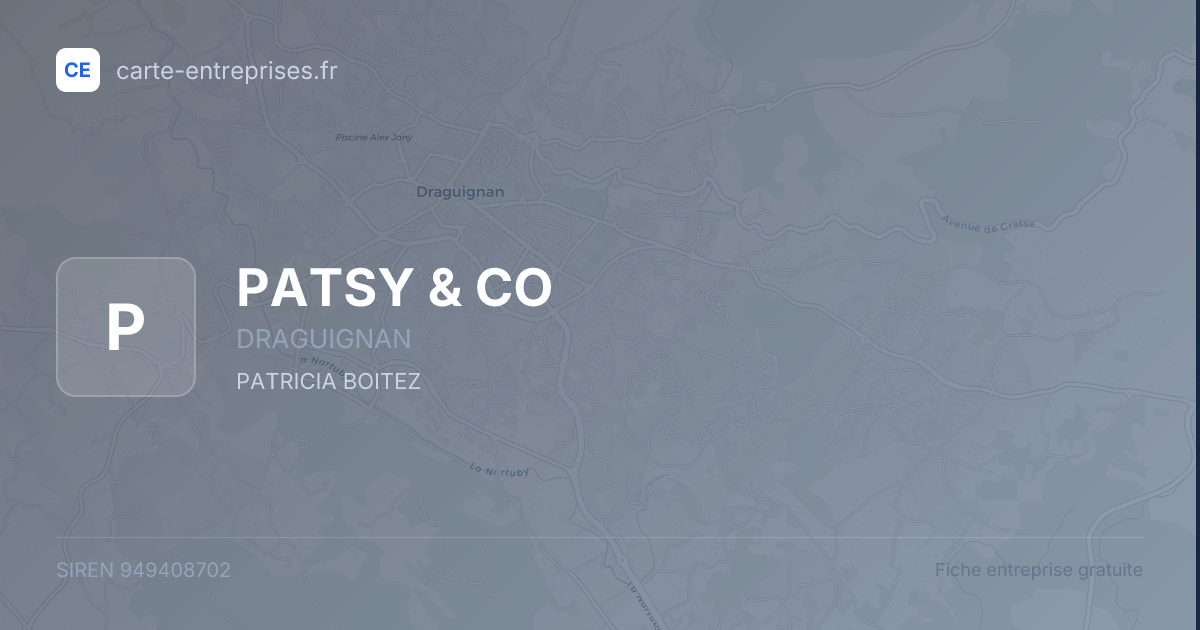 PATSY & CO — 949408702 — fiche entreprise