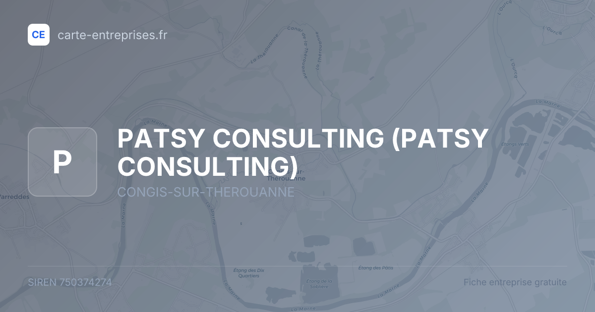 PATSY CONSULTING — 750374274 — fiche entreprise
