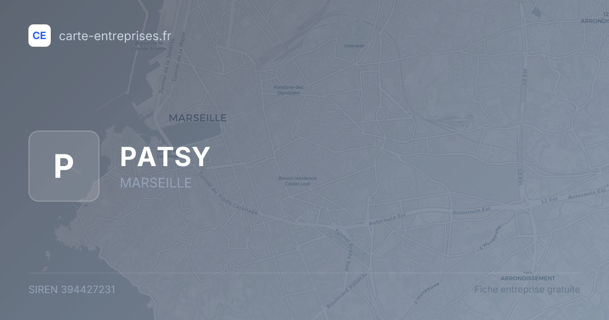 PATSY — 394427231 — fiche entreprise