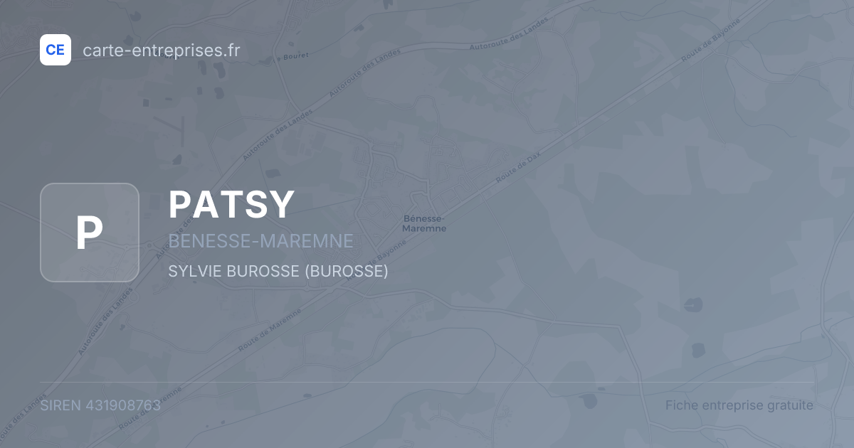 PATSY — 431908763 — fiche entreprise