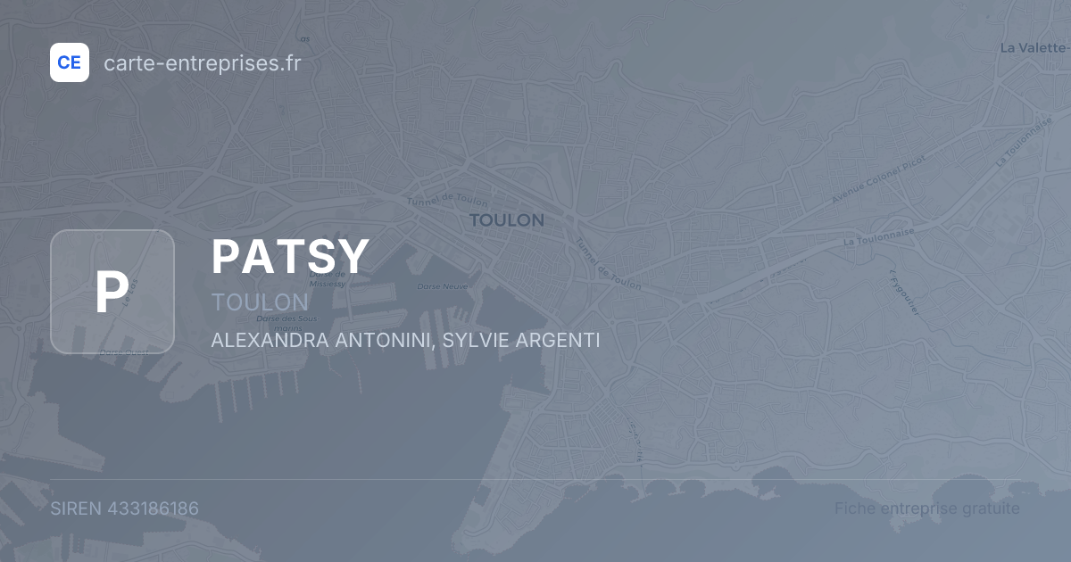 PATSY — 433186186 — fiche entreprise