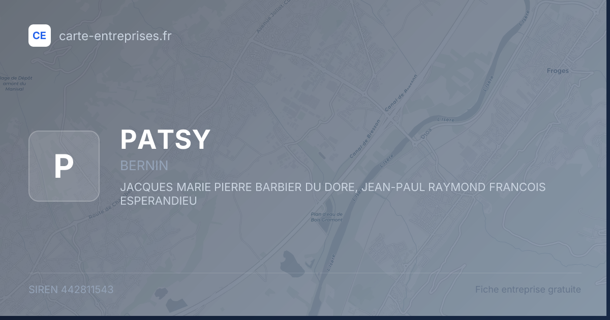 PATSY — 442811543 — fiche entreprise