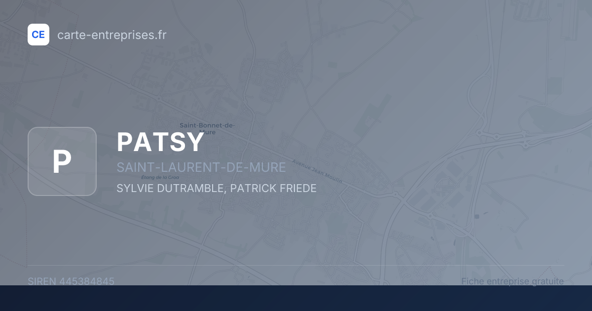 PATSY — 445384845 — fiche entreprise