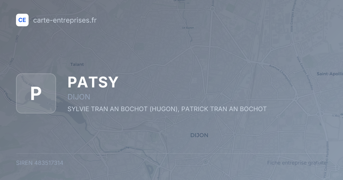 PATSY — 483517314 — fiche entreprise