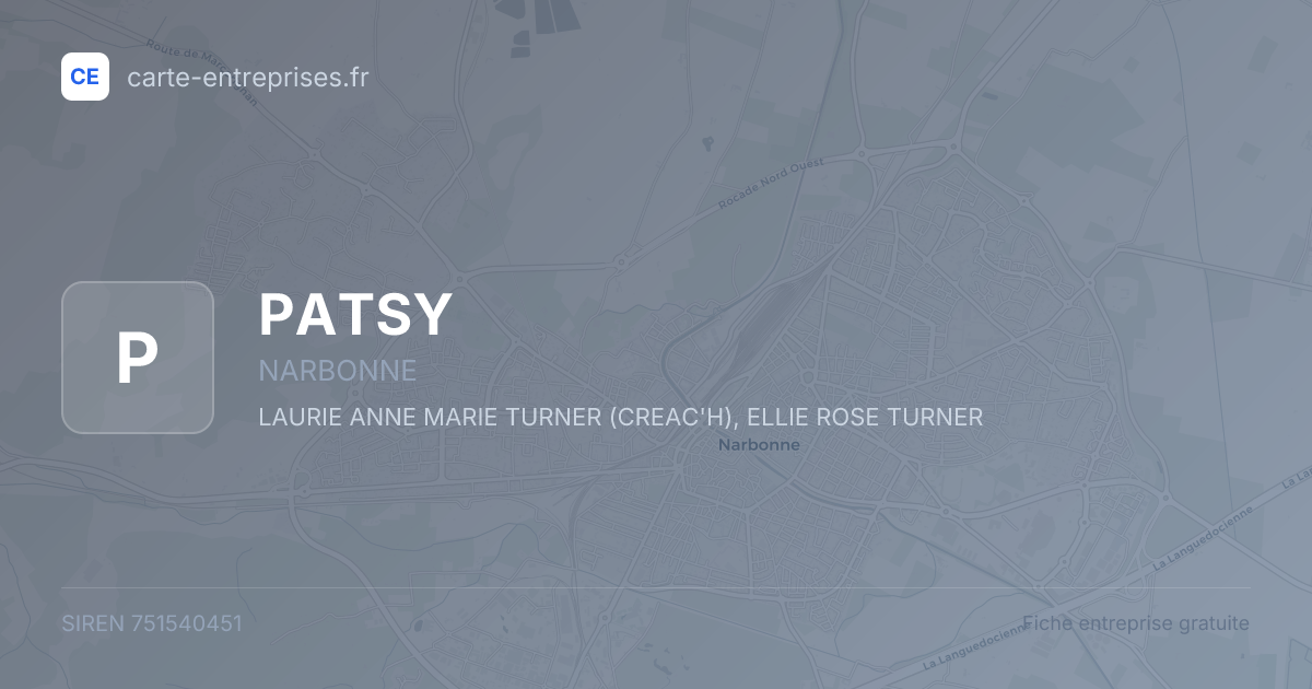 PATSY — 751540451 — fiche entreprise