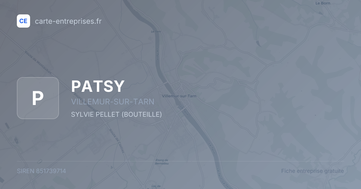 PATSY — 851739714 — fiche entreprise
