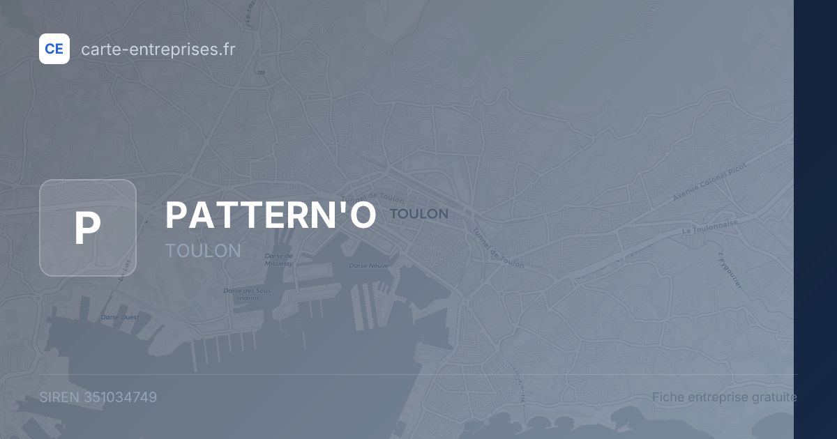 PATTERN'O — 351034749 — fiche entreprise
