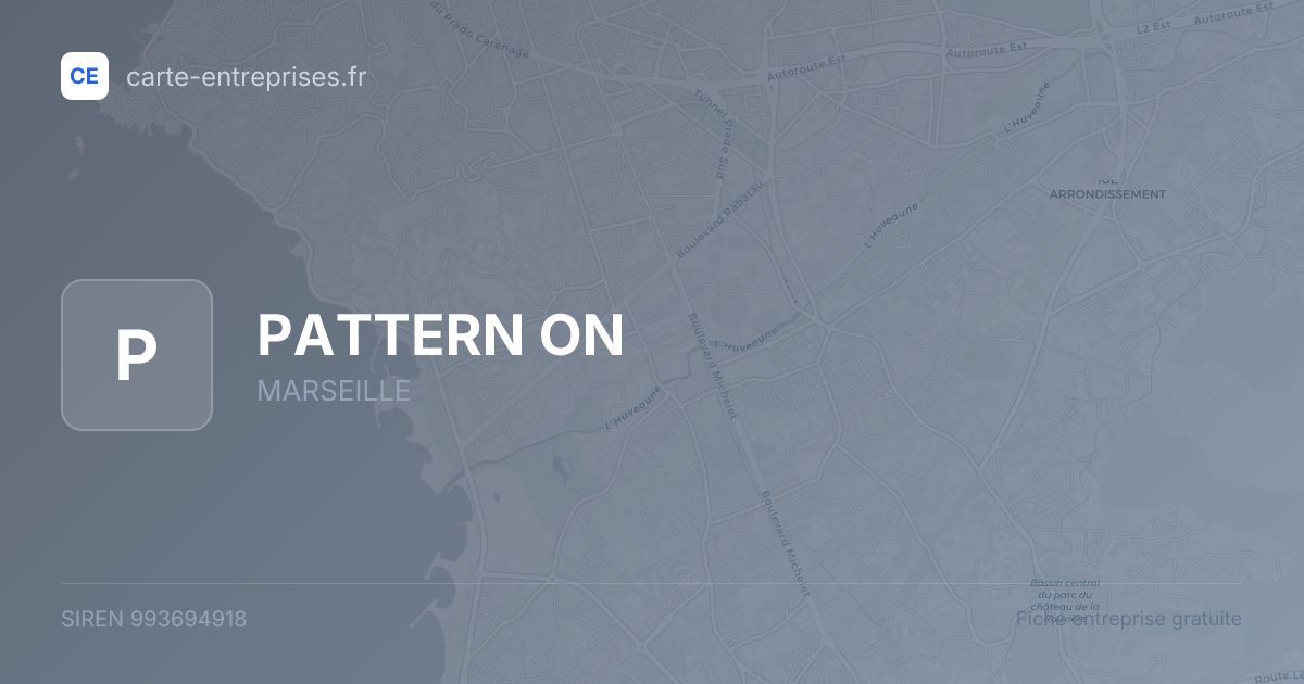 PATTERN ON — 993694918 — fiche entreprise