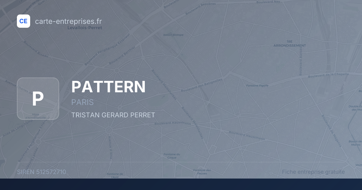 PATTERN — 512572710 — fiche entreprise