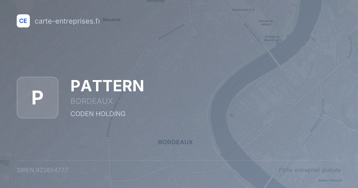PATTERN — 922654777 — fiche entreprise