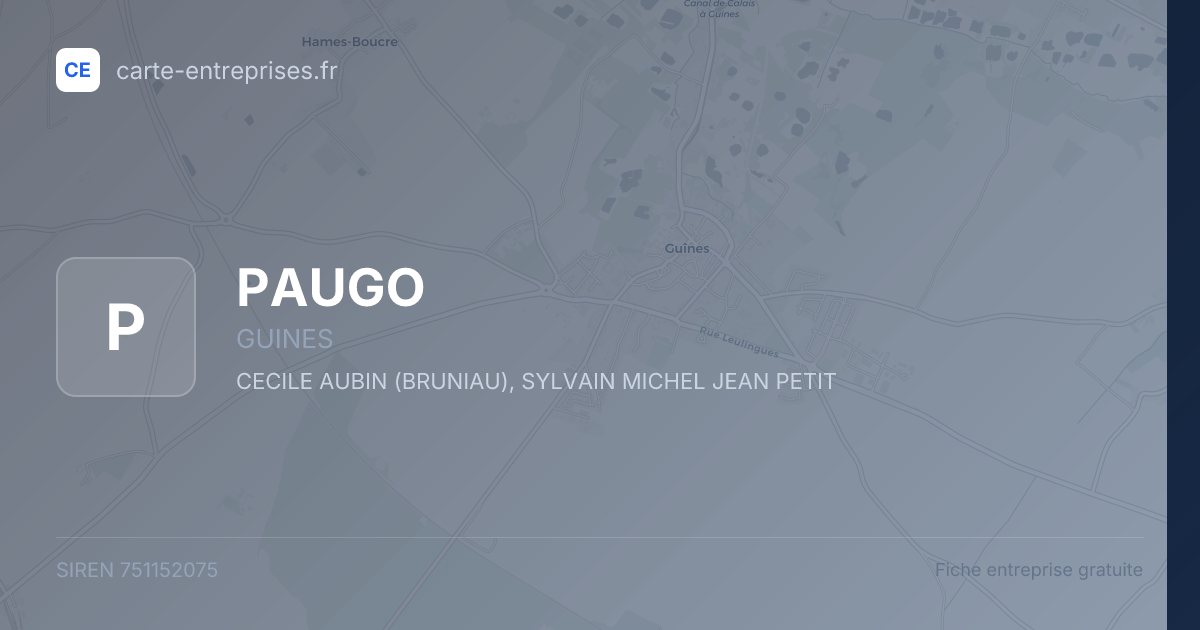 PAUGO — 751152075 — fiche entreprise