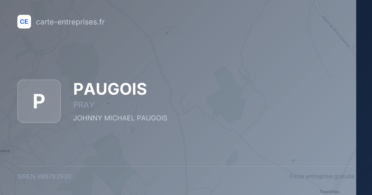 PAUGOIS — 899783930 — fiche entreprise