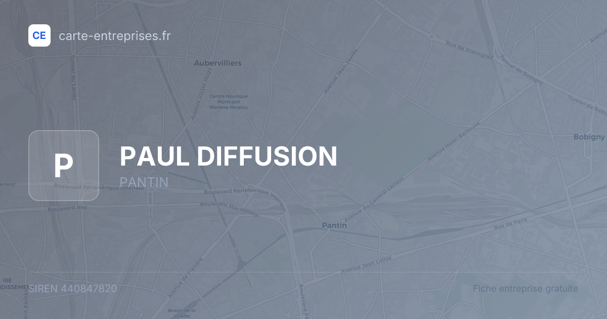 PAUL DIFFUSION — 440847820 — fiche entreprise