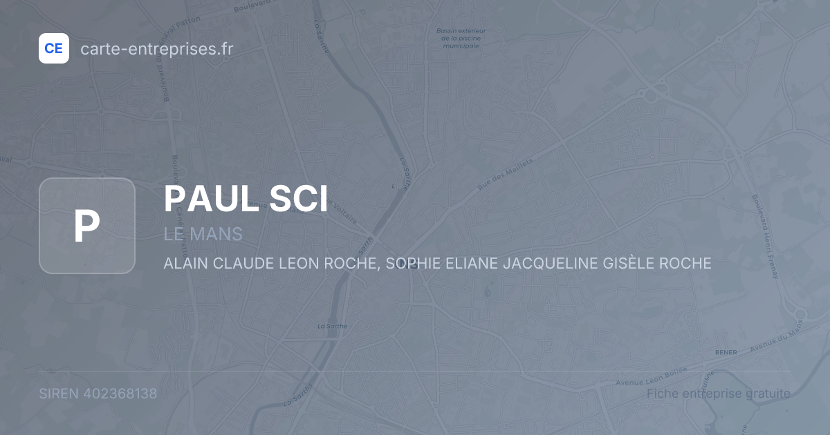 PAUL SCI — 402368138 — fiche entreprise