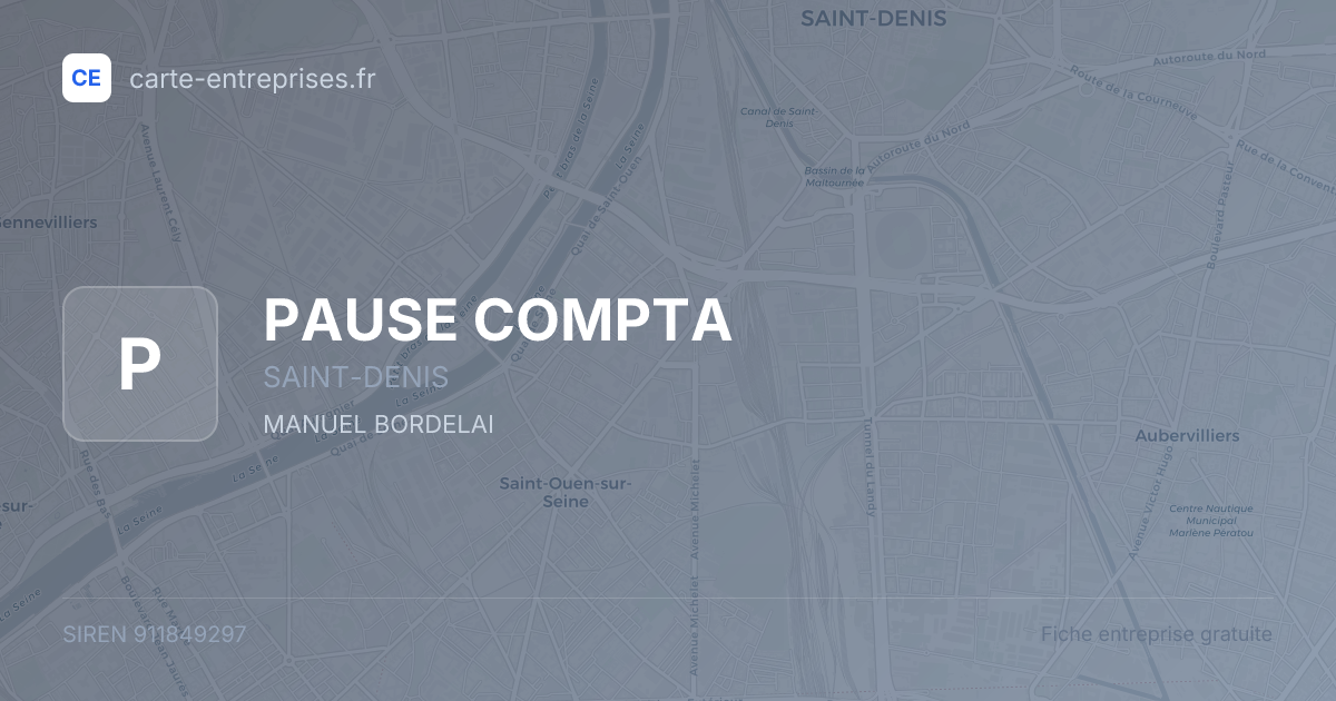 PAUSE COMPTA — 911849297 — fiche entreprise