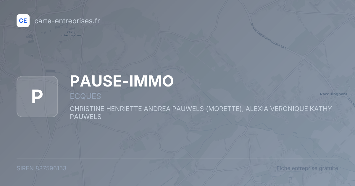 PAUSE-IMMO — 887596153 — fiche entreprise