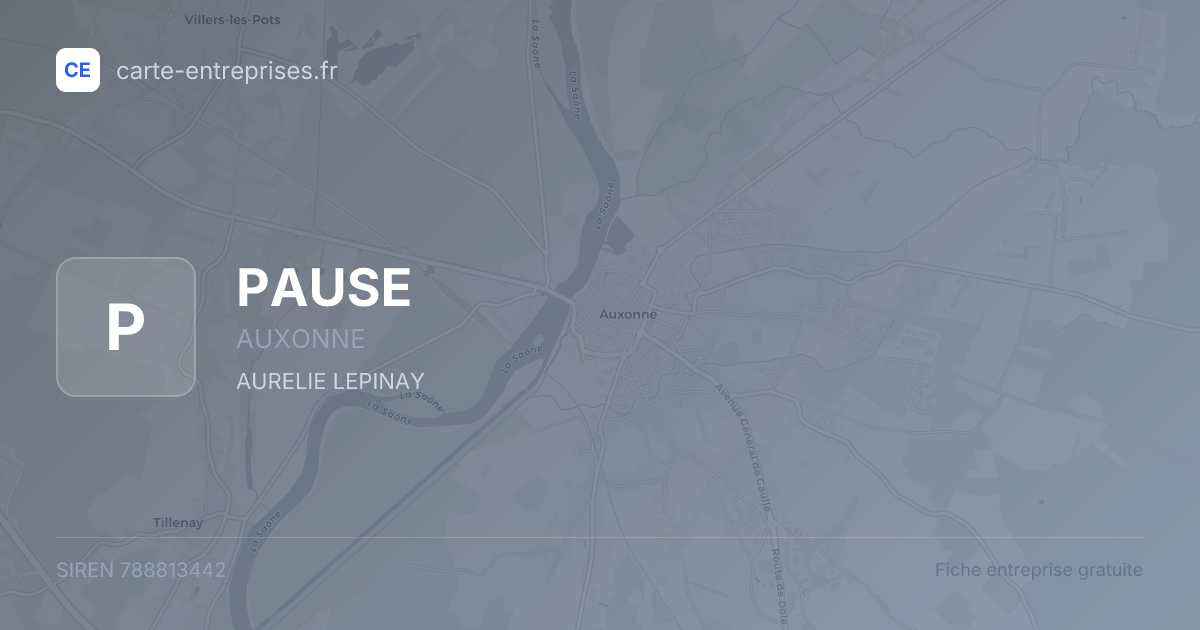 PAUSE — 788813442 — fiche entreprise