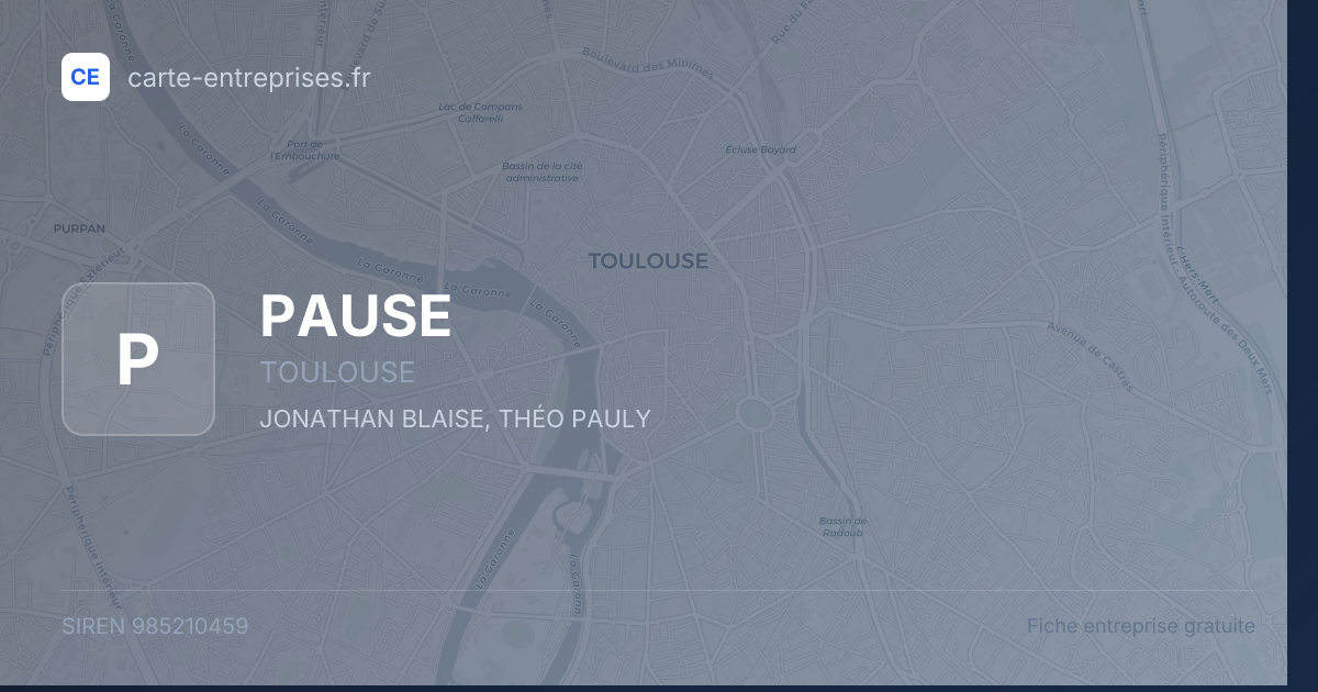 PAUSE — 985210459 — fiche entreprise
