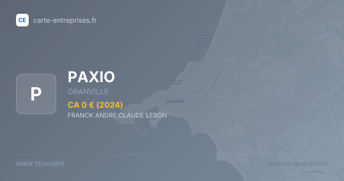 PAXIO — 752455816 — fiche entreprise