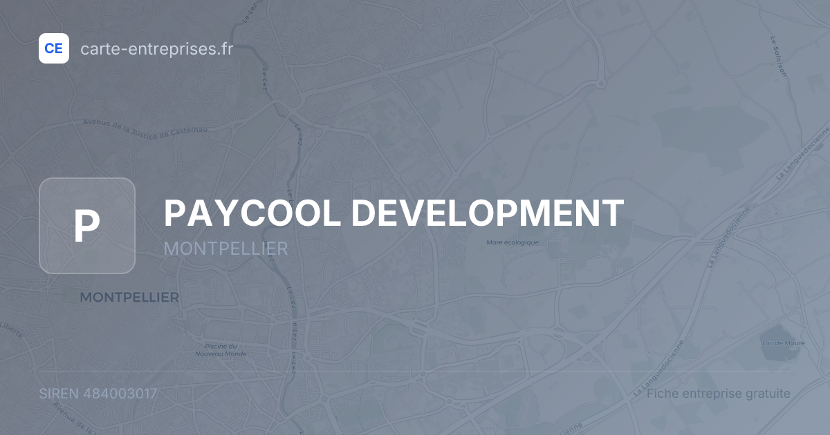 PAYCOOL DEVELOPMENT — 484003017 — fiche entreprise