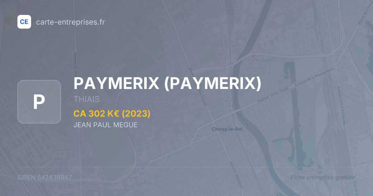 PAYMERIX — 842438947 — fiche entreprise