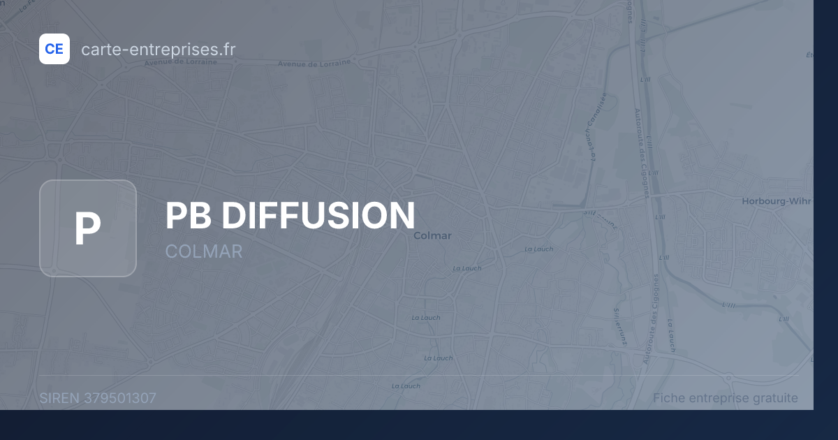 PB DIFFUSION — 379501307 — fiche entreprise
