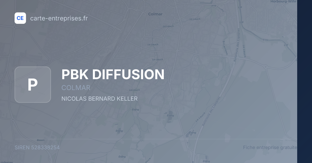 PBK DIFFUSION — 528338254 — fiche entreprise