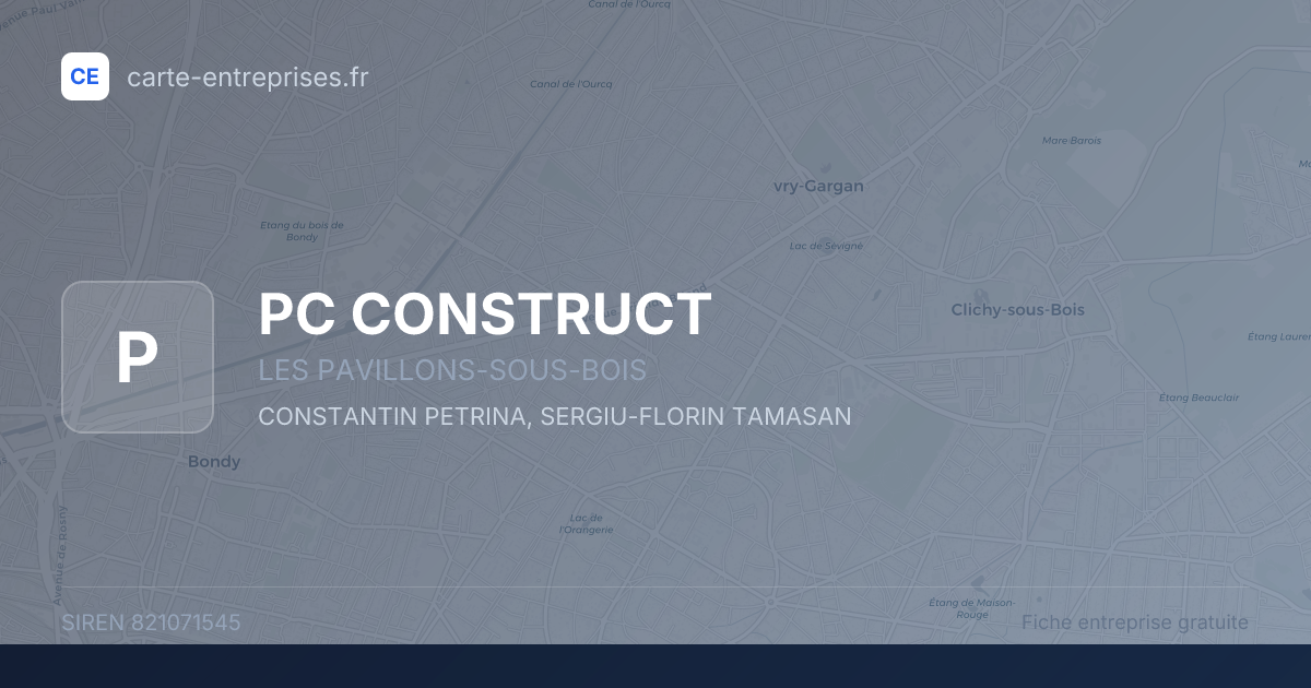 PC CONSTRUCT — 821071545 — fiche entreprise